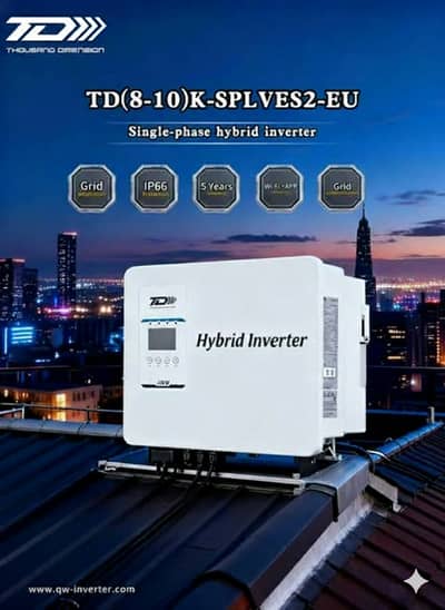 TD 10kW Hybrid Solar Inverter - IP66 Single Phase 48V - By Enon Trade