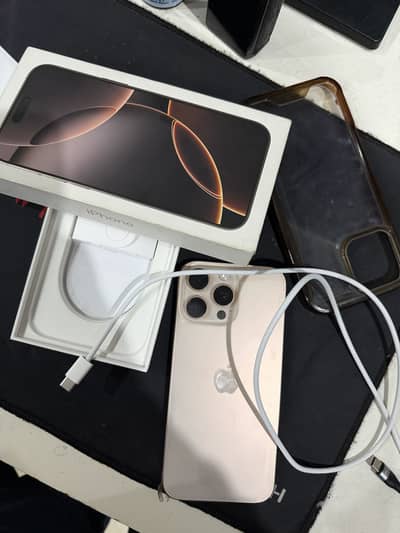 IPhone 16 Pro Max Gold – PTA Approved | Dual Physical SIM | 10/10