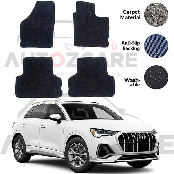 Audi Q3 Genuine Fitting Carpet Floor Mat 4PCS - Model 2019-2025