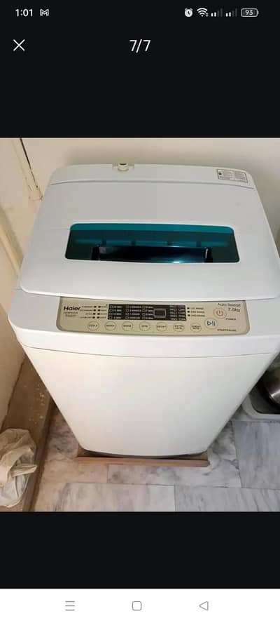 Haier 7.5 kg automatic washing machine