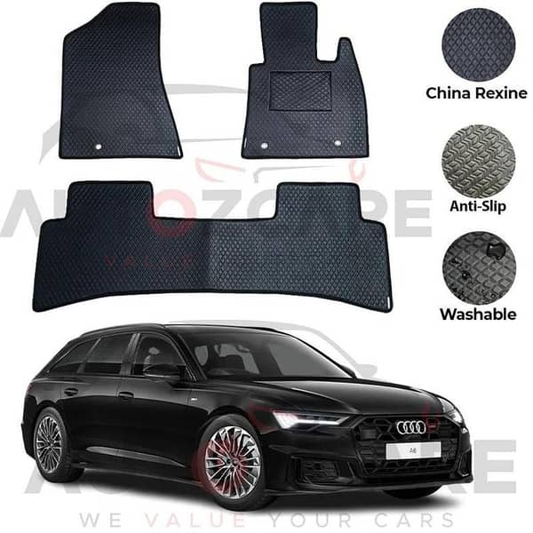 Audi A6 China Rexine Floor Mat 4PCS - Model 2019-2025