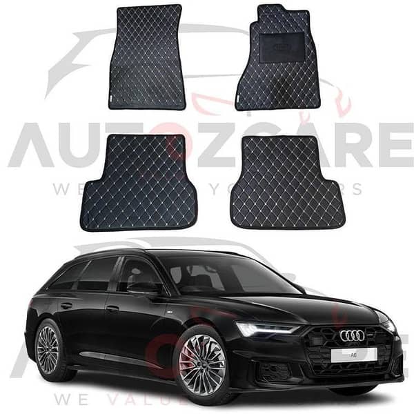 Audi A6 7D Floor Mat ( Flat Style ) 4PCS - Model 2019-2025