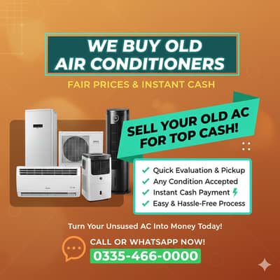Old AC & Dead AC Dc Inverter We buy Kenwood/ purana ac bechein
