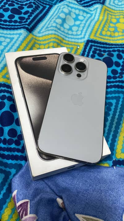 I phone 15 pro 256gb Hk pta approved with box