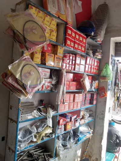 Motor cycle spare parts shop for sale