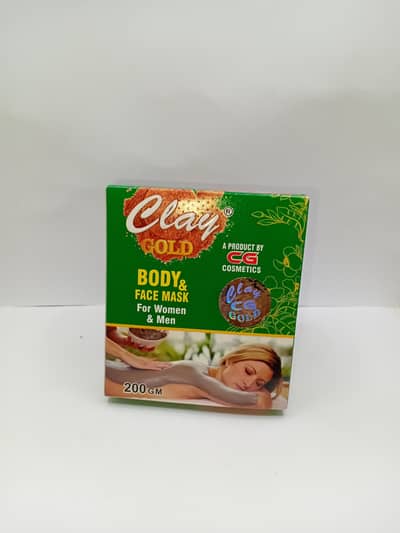 Clay Gold face and body mask
