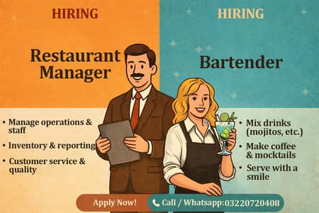 Restaurant Manager & Bar Tender