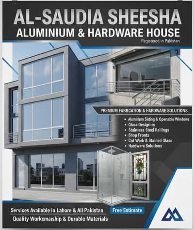 Aluminium & Glass Window- Door- 12mm-Double glaze-03005436856-