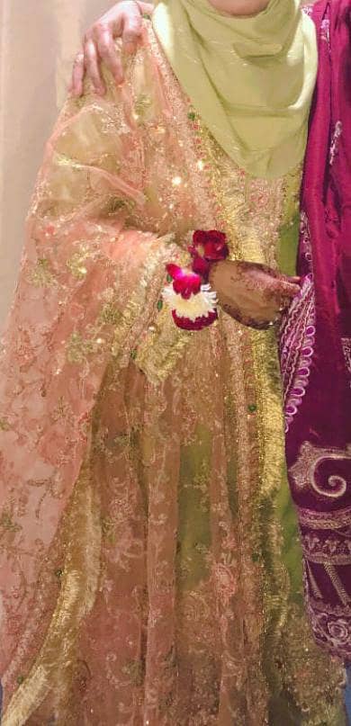 organza 3 piece suit stitched