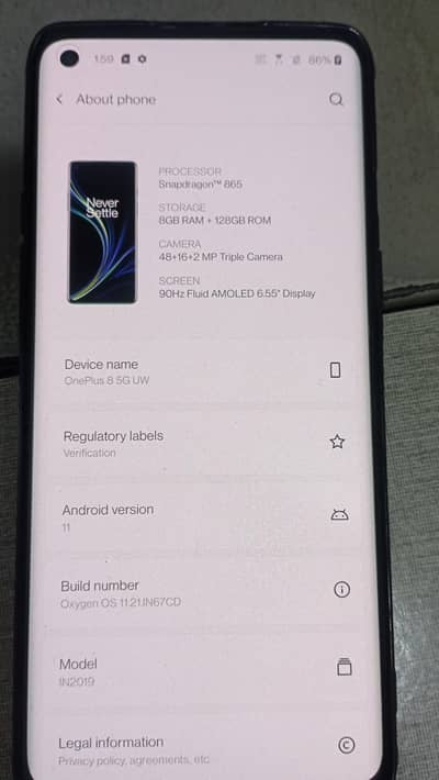 oneplus 8 5G urgent sale