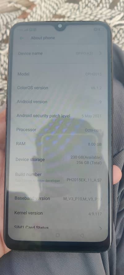 Oppo A31 | 8/256 Ram memory| 14000