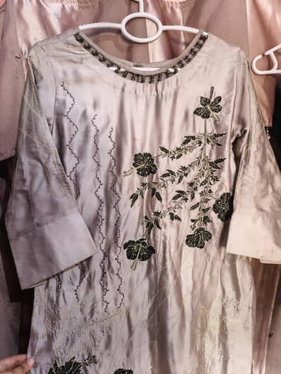 silk dress/ embroidery/ formal wear / party wear