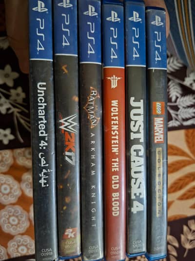 PS 4 games for sale working condition