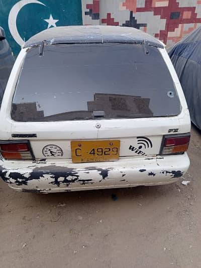 Suzuki FX 1986 model Karachi register original plate number