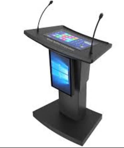Digital Touch Podium-Floor kiosk standee-Interactive Led-Logitech Came