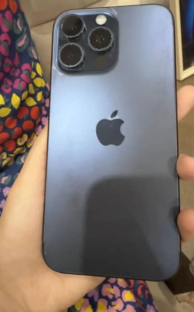 iPhone 15 Pro Max 256GB Blue Titanium | 100% Battery | Non-PTA | 10/10