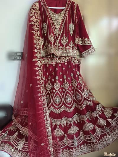 Red lehenga good and very awesome design