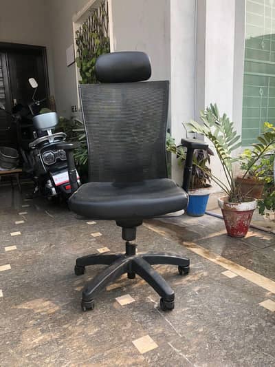 office chair and table