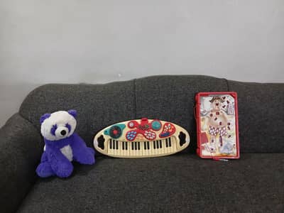 piano+cute teddy  + doctor toy