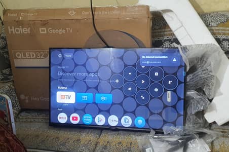 Haier 32 inch Qled with box and all accessories 1.5 year waranty