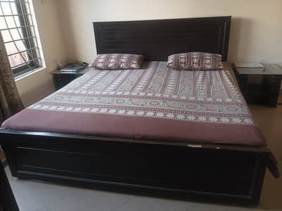 Kingsize bed with mattress for sale