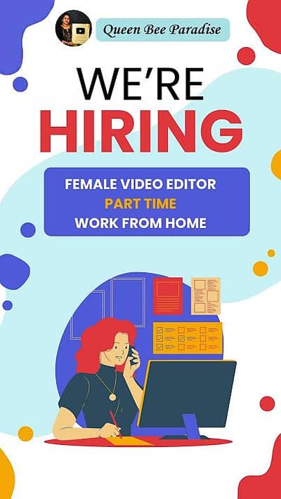 Female Vedio editor needed ( Remote)