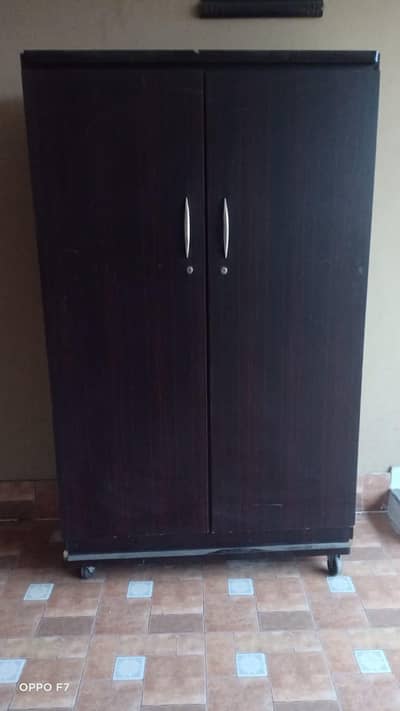 Brown color cupboard