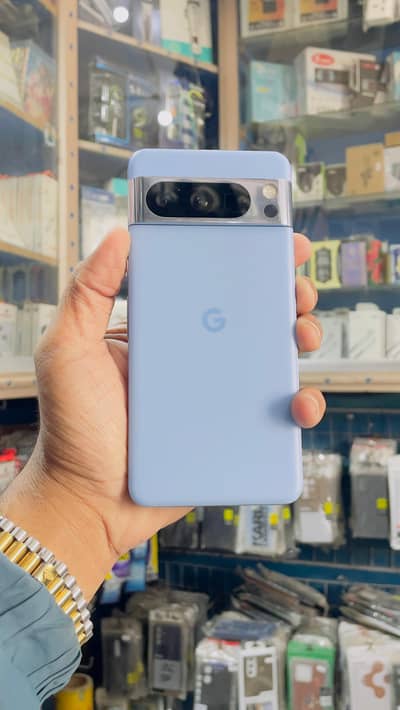 google pixel 8 PRO sky blue colour