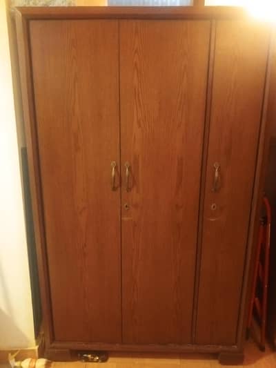 3 door Cupboard  (pure Wood)