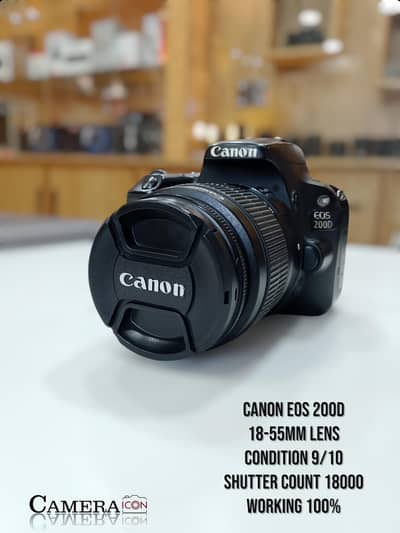 Canon eos 200D with 18-55mm lens