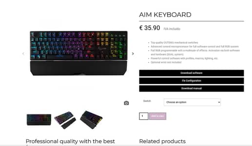 AIM GAMING KEYBOARD
