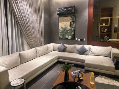 L shape sofa/ Sofa for sale/ 11 Seater sofa / Boucle fabric sofa