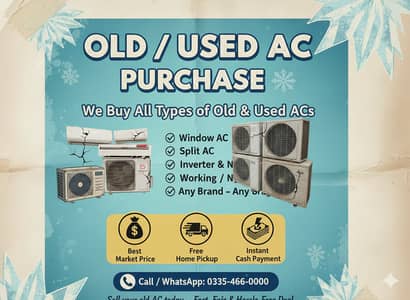OLD AC / Split Ac/ Dc Inverter Ac/window Ac purchase/ Best Price