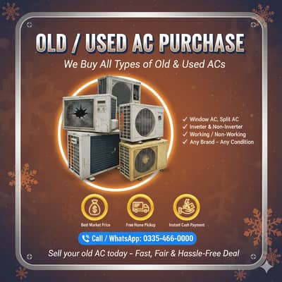 OLD AC / Split Ac/ Dc Inverter Ac/window Ac purchase/ Best Price