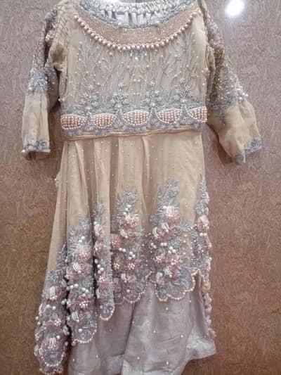 bridal fancy party wear wedding dress heavy