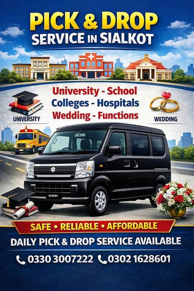 Pick & Drop Service Suzuki Every for Rent With Driver