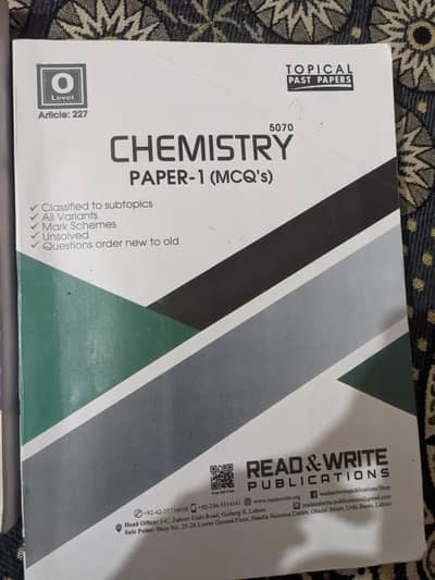 Olevels pastpaper read and write for sale