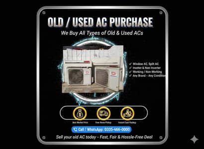OLD AC / Split Ac/ Dc Inverter Ac/window Ac purchase/ Best Price