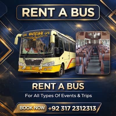 Rent A Bus - 50 seater - Rent A Coaster, wedding, Events, Tour, Trips