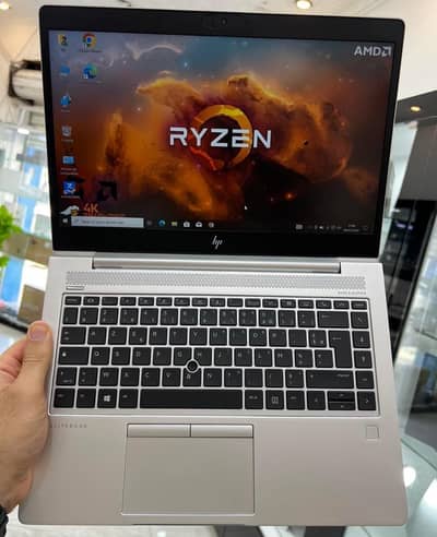 HP Elitebook 745 G6 Ryzen 5pro (8/256) . . ( Dedicated Graphics 2GB )