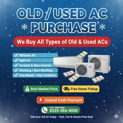 Old Ac, Dead Ac/Window Ac/Purana Ac/Ac Purchase / Split Ac / Window Ac