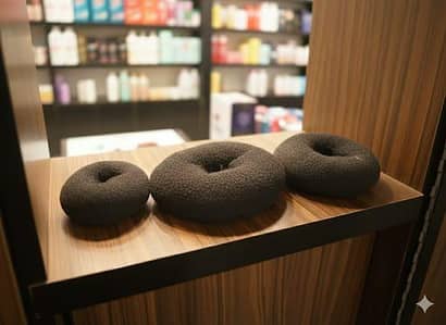 3 in 1 hair bands for bouncy bun