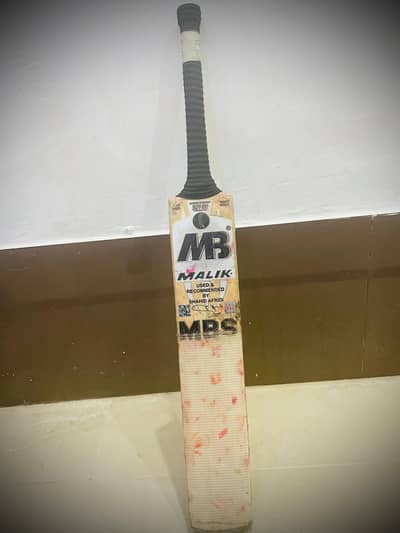 MB Malik English Willow hard ball cricket bat. .