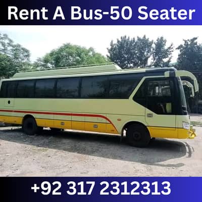 Rent A Bus - 50 seater - Rent A Coaster, wedding, Events, Tour, Trips