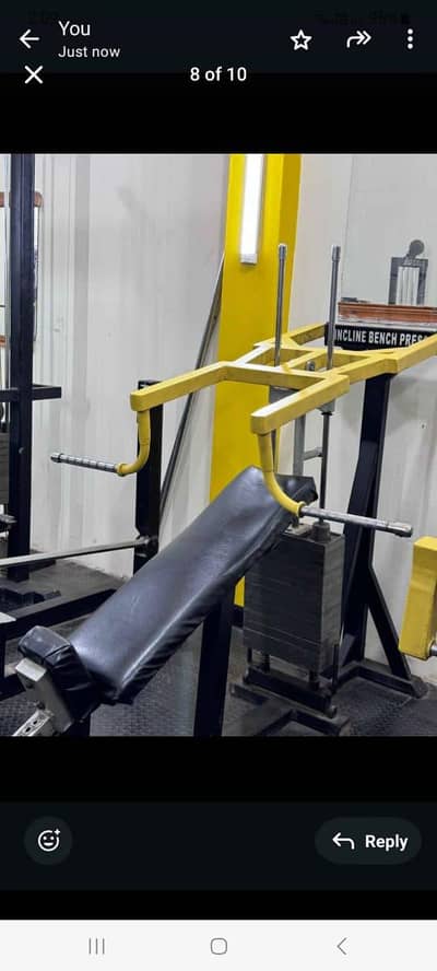 incline chest press