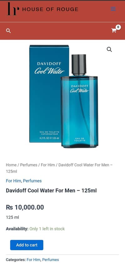 COOLWATER BY DAVIDOF.