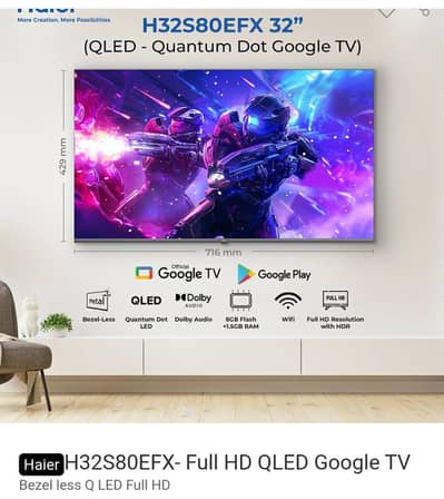 Hair led 32" brand new