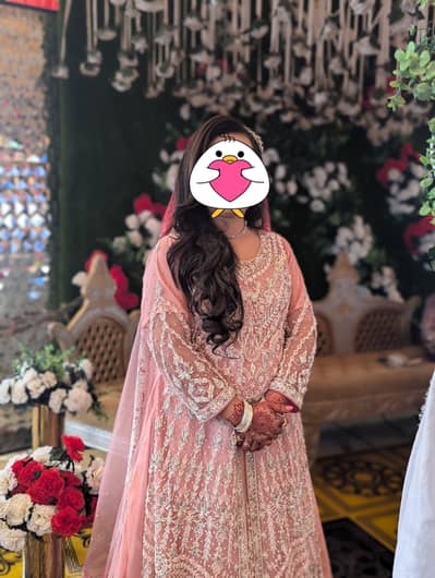 walima maxy/ waleema bridal dress/ pink maxi