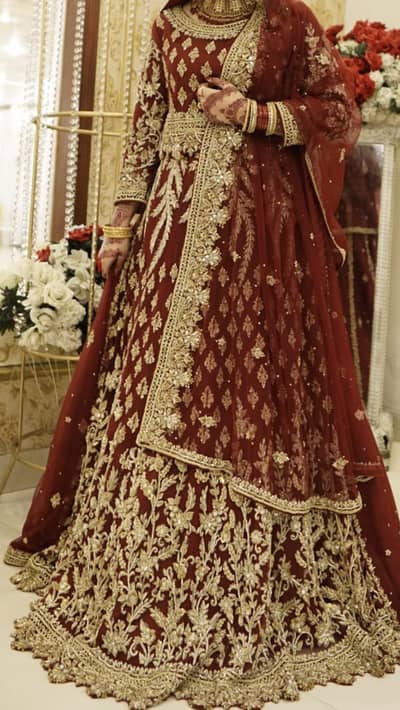 Bridal Lehanga/barat Dress/shaadi Dress/Lehanga/Branded lehnga