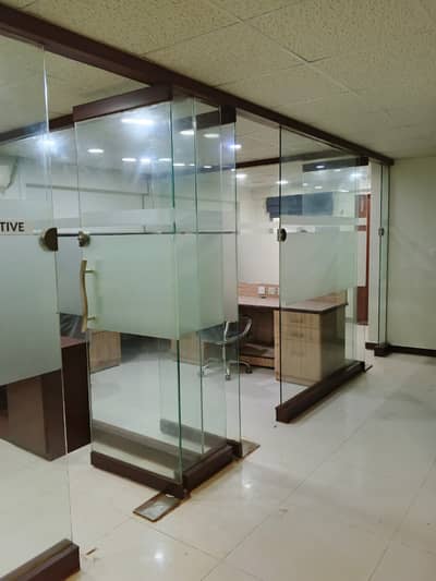 BIG BUKHARI COMMERCIAL FULLY FURNISHED OFFICE WITH |5 CHAMBERS, 2 WASHROOMS|